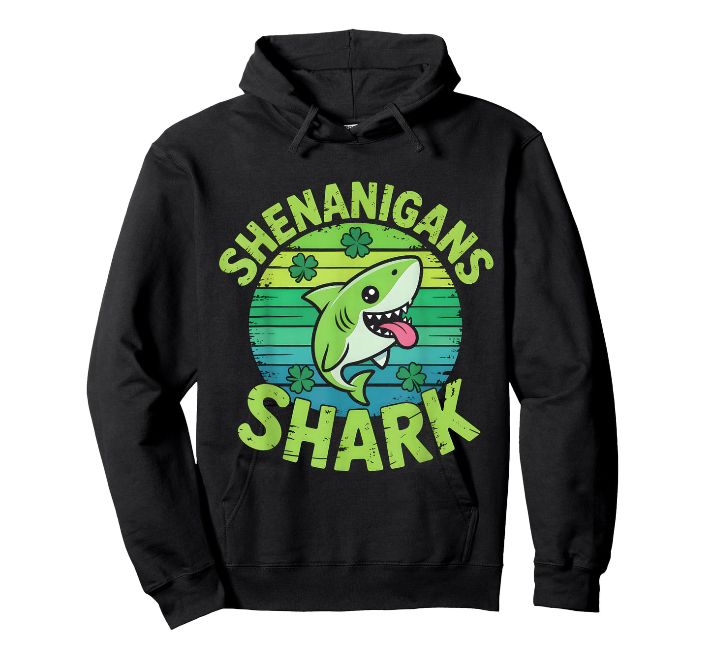 Shark St Patricks Day Shark Shenanigans Cute Animal Lover T-Shirt