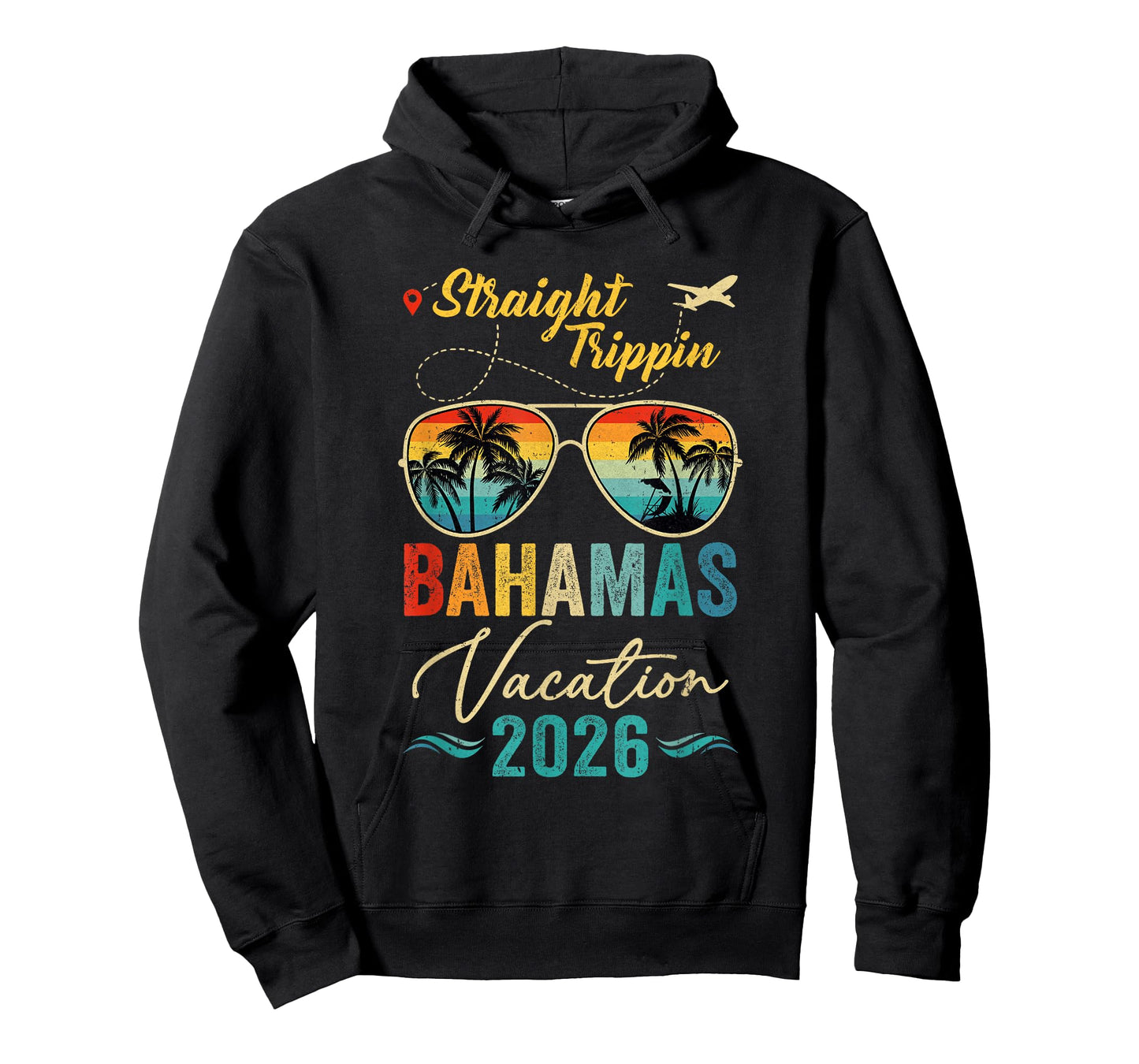 Straight Trippin Bahamas 2026 Family Summer Vacation T-Shirt