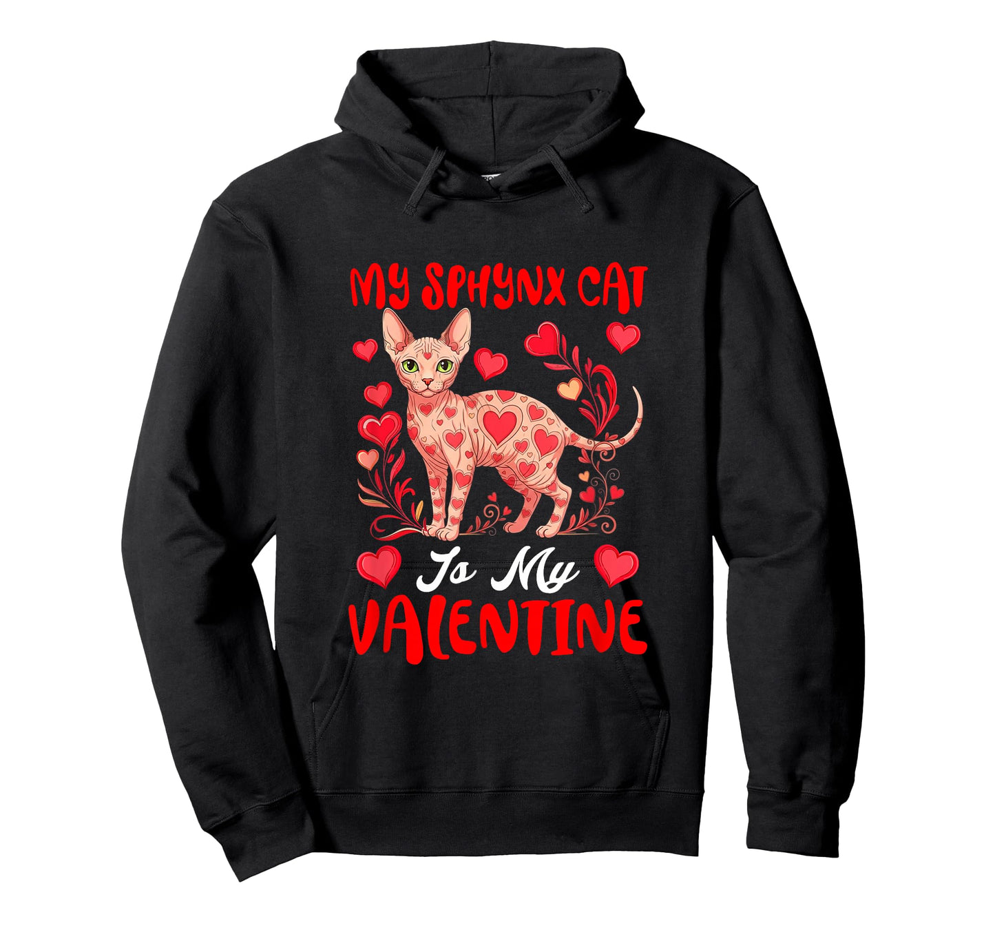 My Sphynx Cat is My Valentine Matching Dog Owner Kids T-Shirt