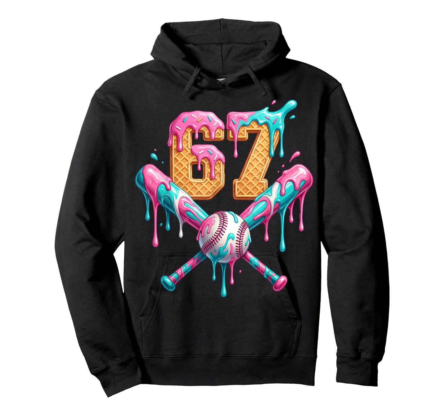 Baseball Drip Number 67 Player T-Shirt