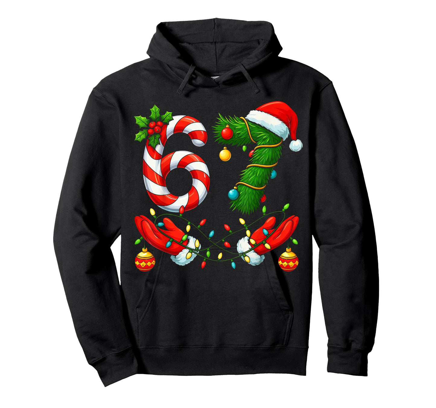 67 Christmas 6 7 Meme Pajamas Holiday Gen Alpha Slang T-Shirt