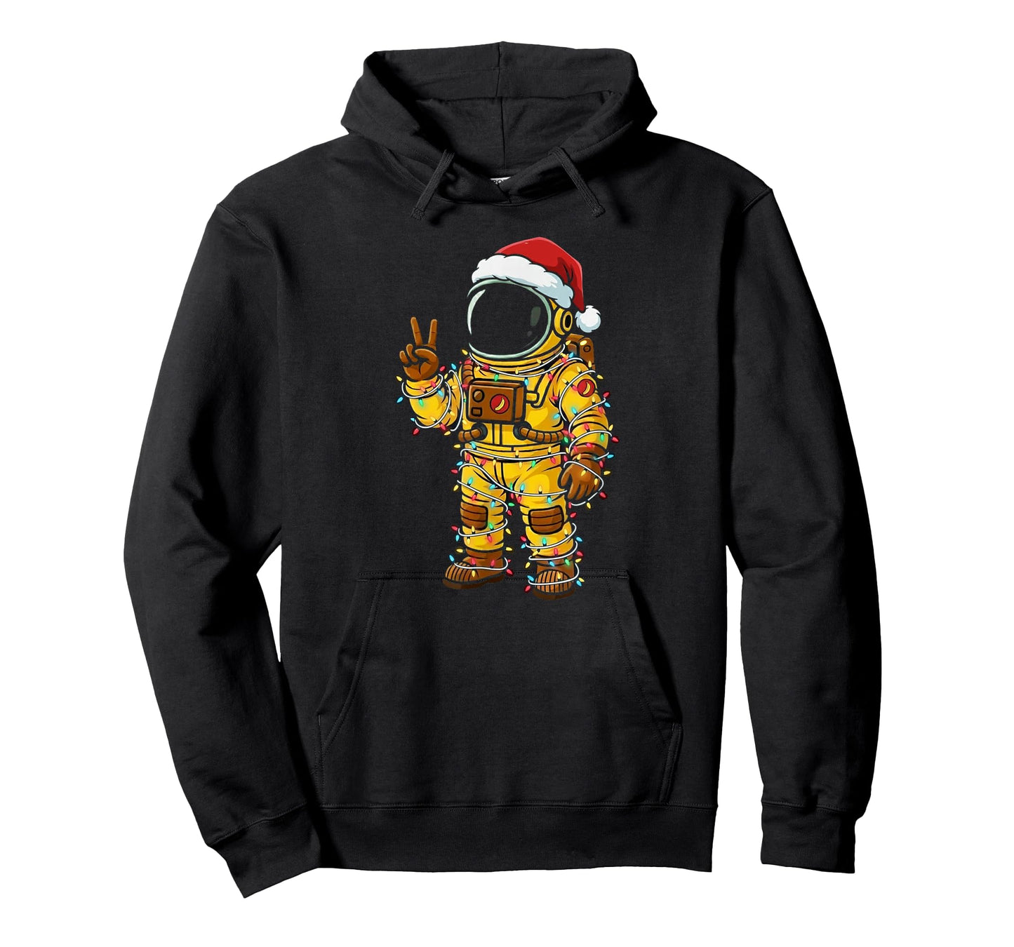 Bananaut Space Explorer - Christmas Astronaut Lights T-Shirt