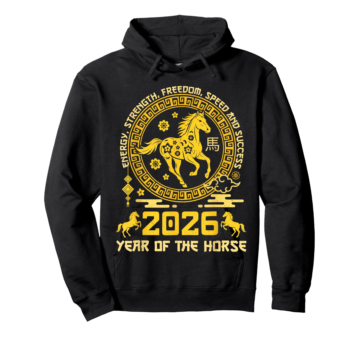 Happy Lunar Chinese New Year of The Horse 2026 Zodiac T-Shirt
