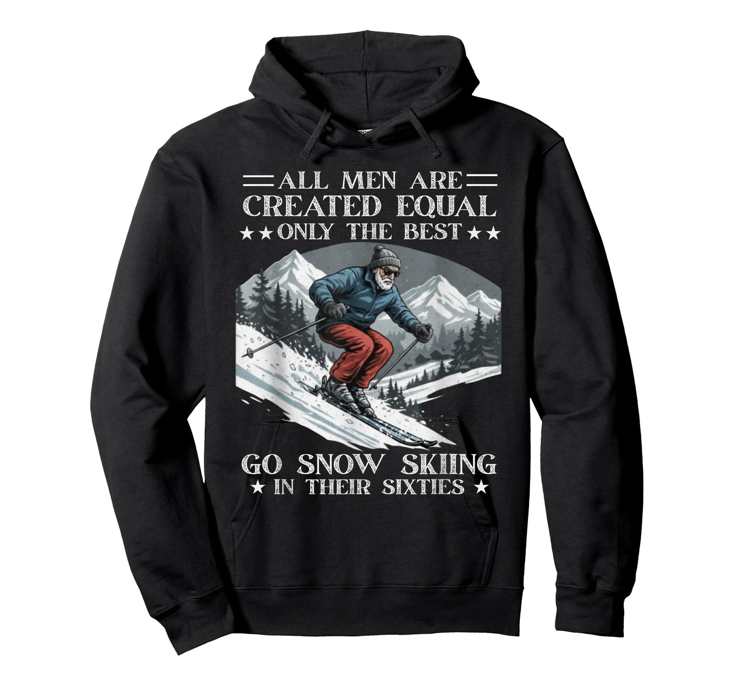 60th Birthday Skiier Lover Gift Sixty Years Old Funny Skiing T-Shirt