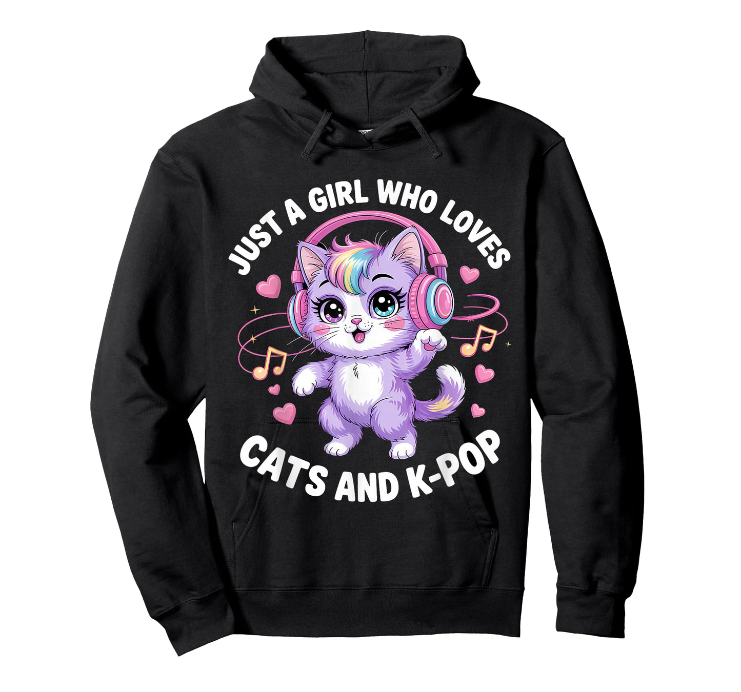 K-Pop Just A Girl Who Loves Cats and K-Pop K Pop Kawaii Kpop T-Shirt