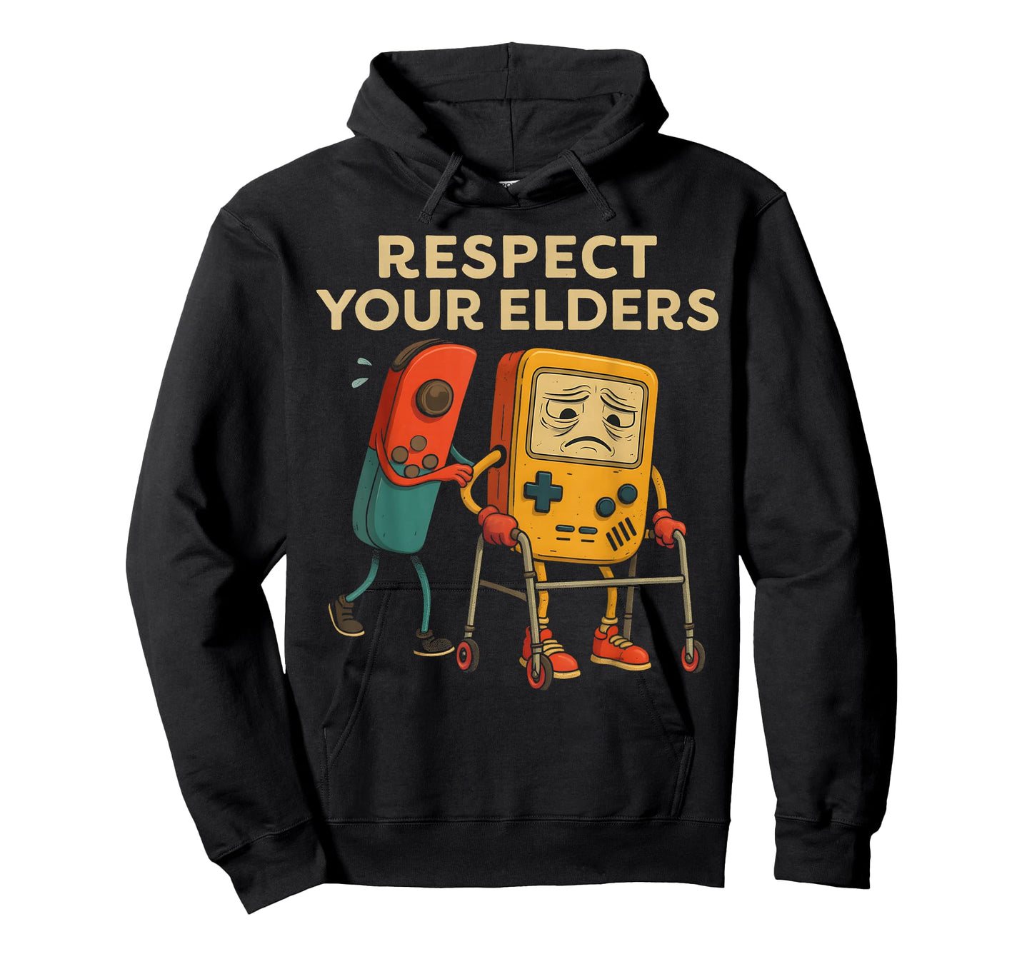 Respect Your Elders Retro Gaming Funny Gamer Controller 80s T-Shirt