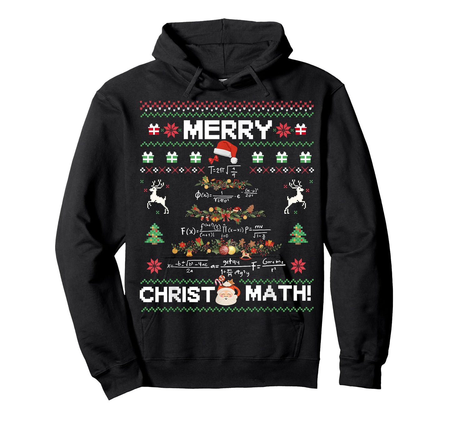 Merry Christmath Funny Christmas Math Tree Student Teacher T-Shirt