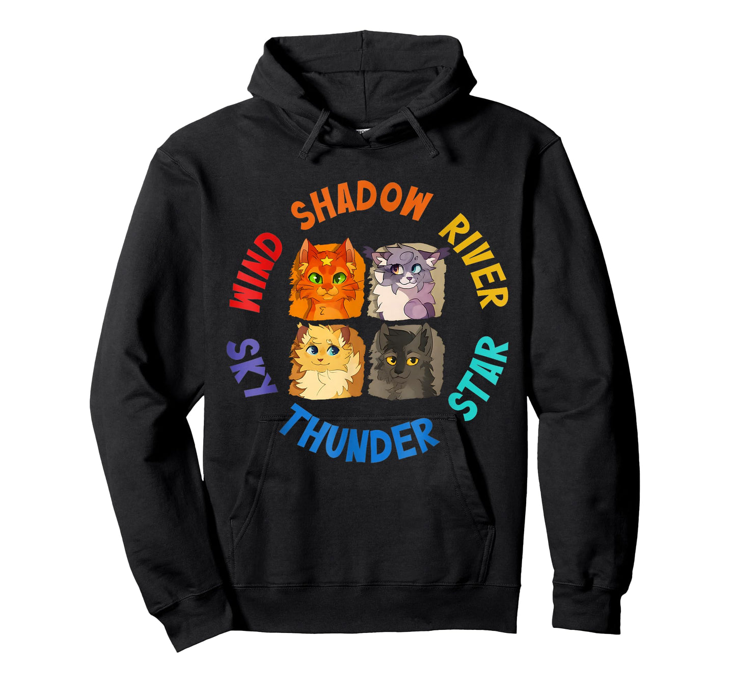 Wind Shadow River Star Thunder Sky Cat Feline,Fire Star Cat T-Shirt