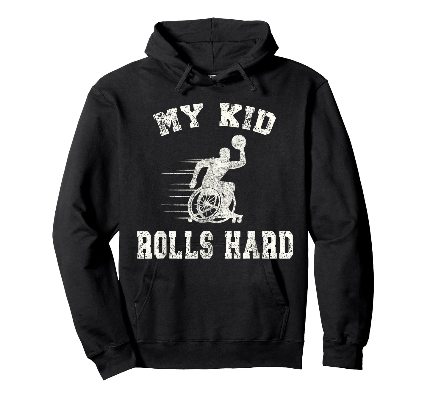 Wheelchair Basketball Player Parent My Kid Rolls Hard T-Shirt