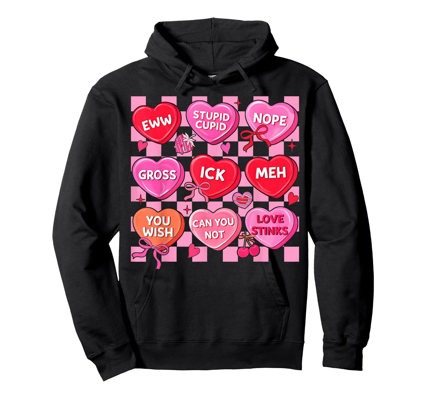 Valentine Nurse Conversation Hearts Women Girl Coquette Bow T-Shirt