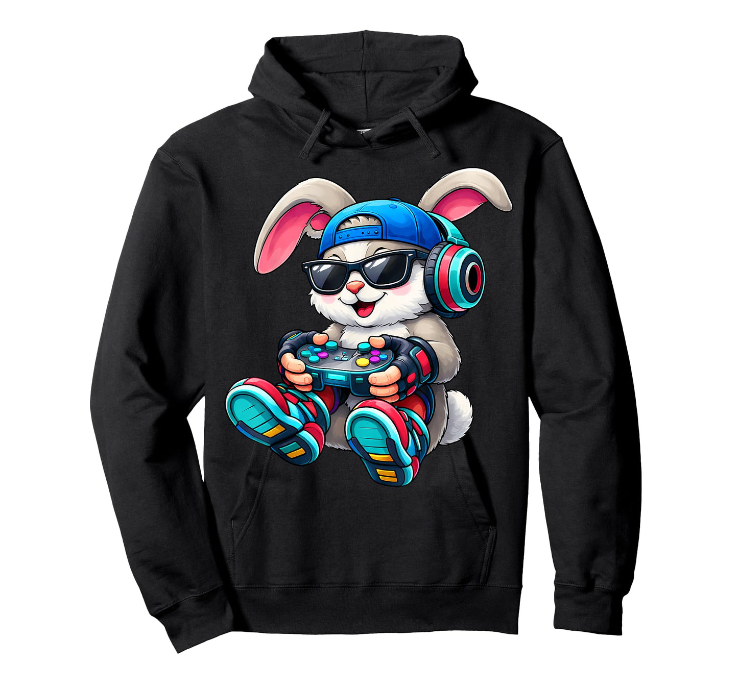 Boys Easter Funny Video Games Bunny Happy Easter Day Gamer T-Shirt