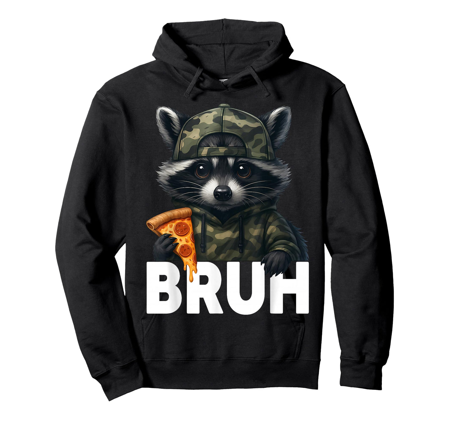 Funny Raccoon Bruh Meme Teens Boys Girls Men Graphic T-Shirt
