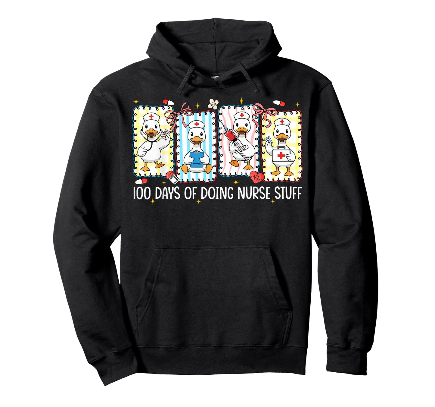 100 Days of Doing School Nurse Stuff Silly Goose Girl Women T-Shirt