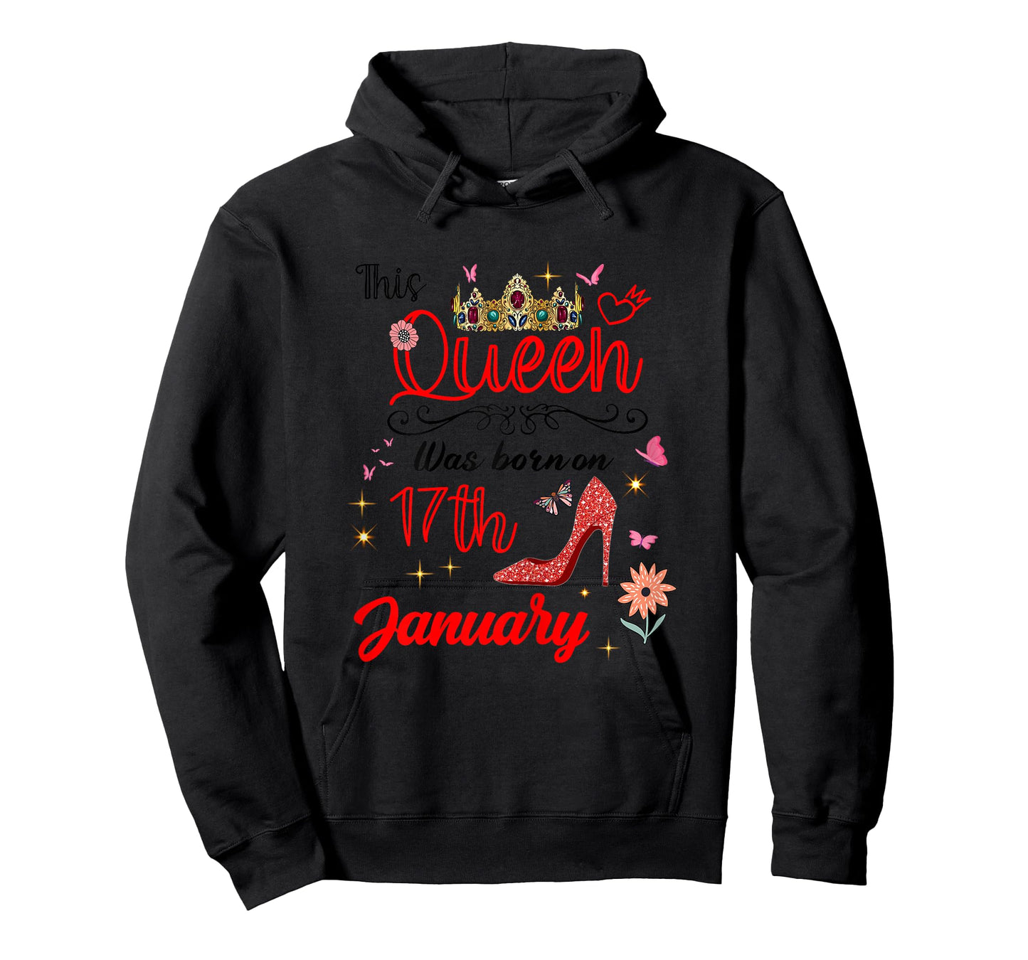 January 17 Birthday This Queen was Born on January 17th T-Shirt