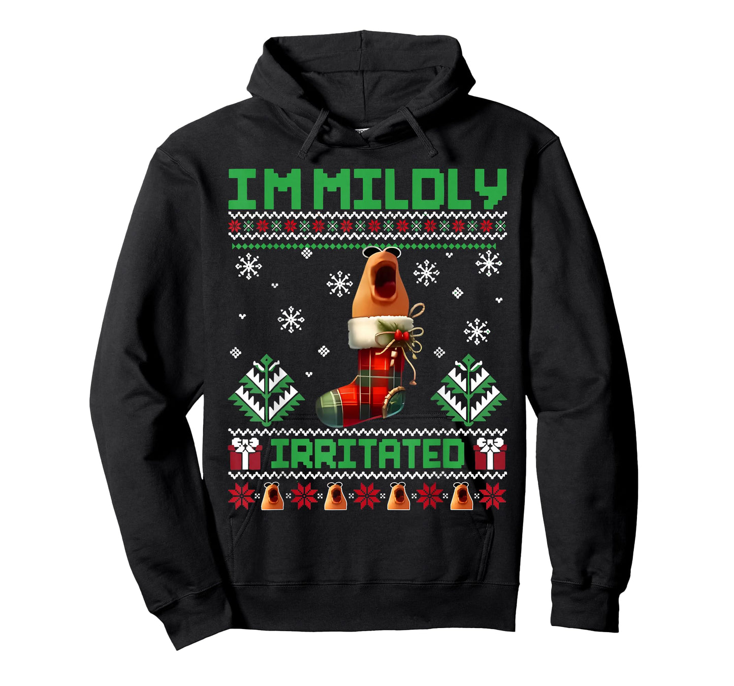 I'm Mildly Irritated Marcus The Worm Christmas Funny Meme T-Shirt