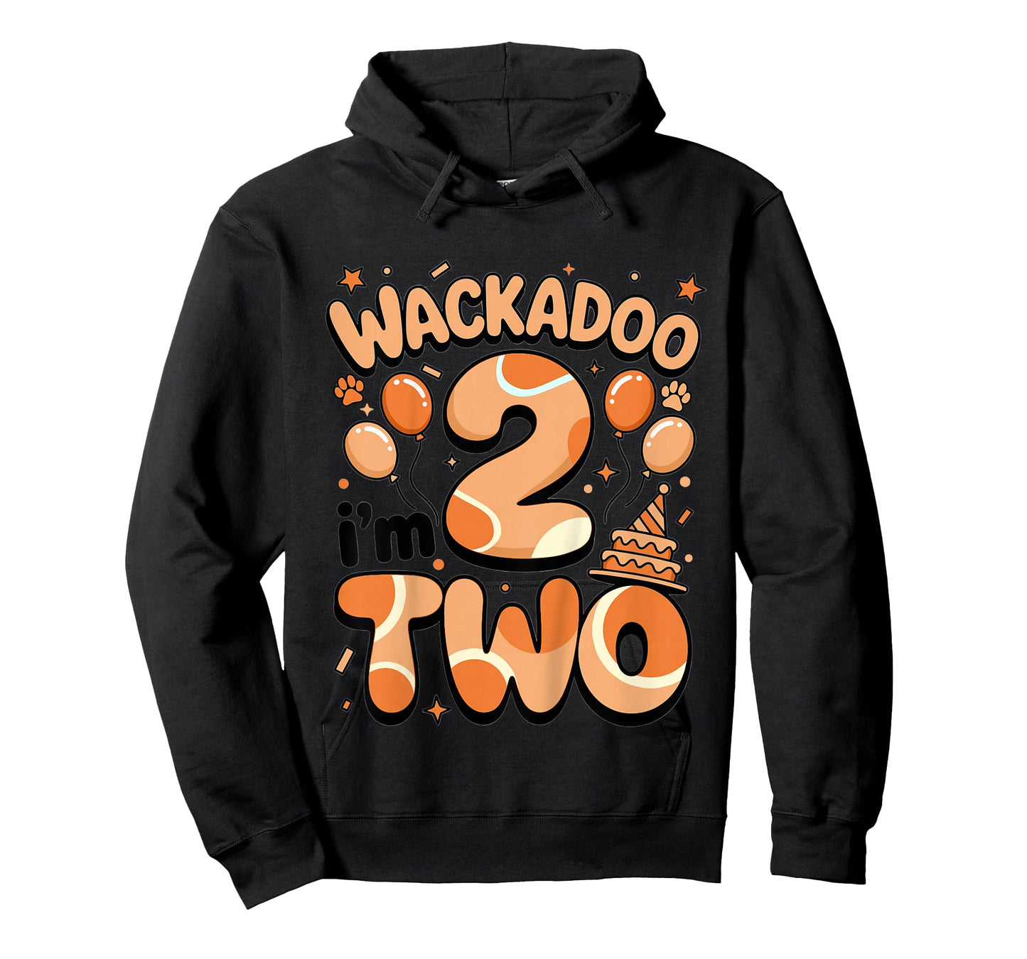 Wackadoo I'm Two 2nd Birthday Girl Toddler 2 Year Dog Lover T-Shirt