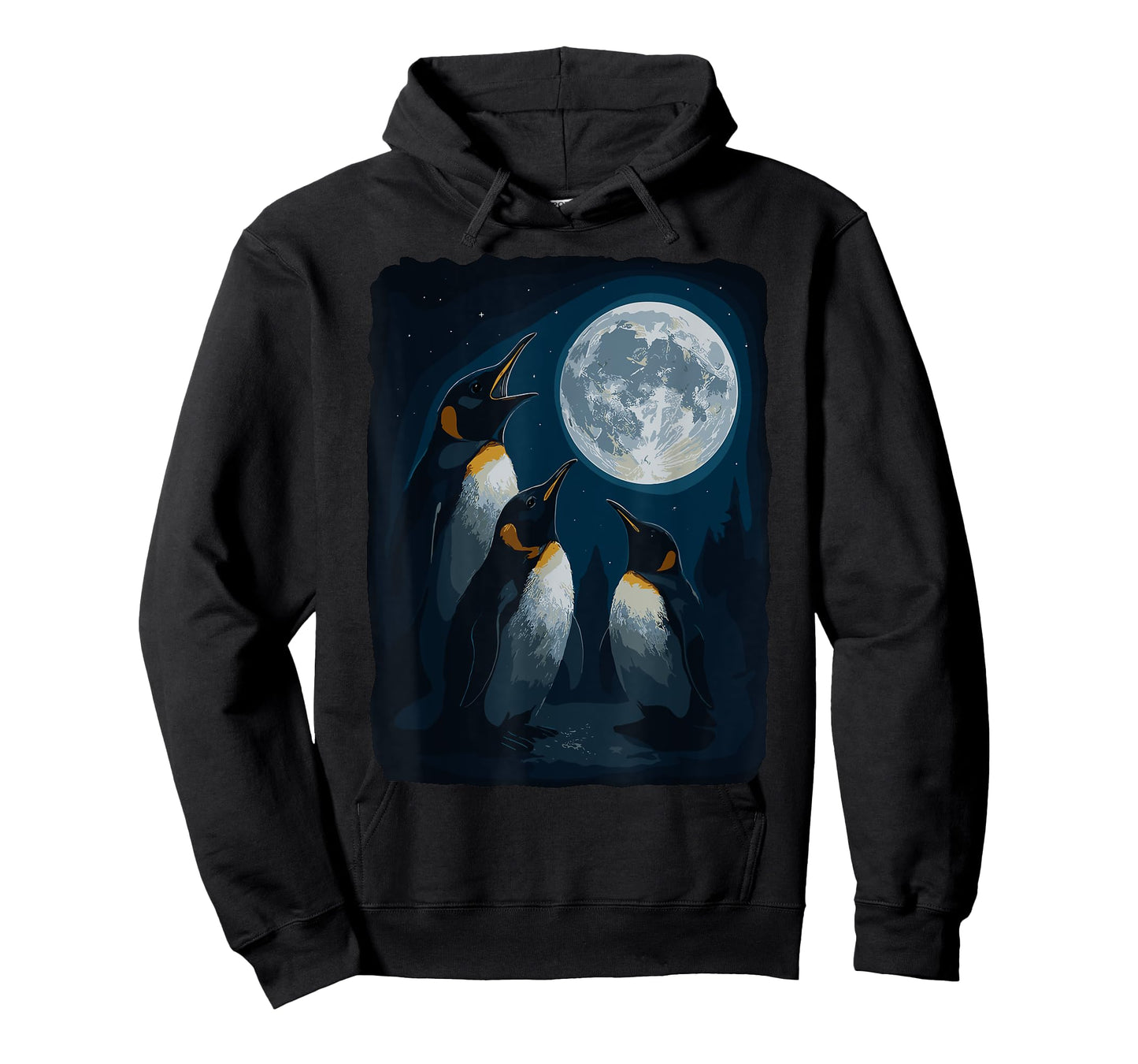 Penguin Howling At The Moon Wildlife Penguins Lovers T-Shirt