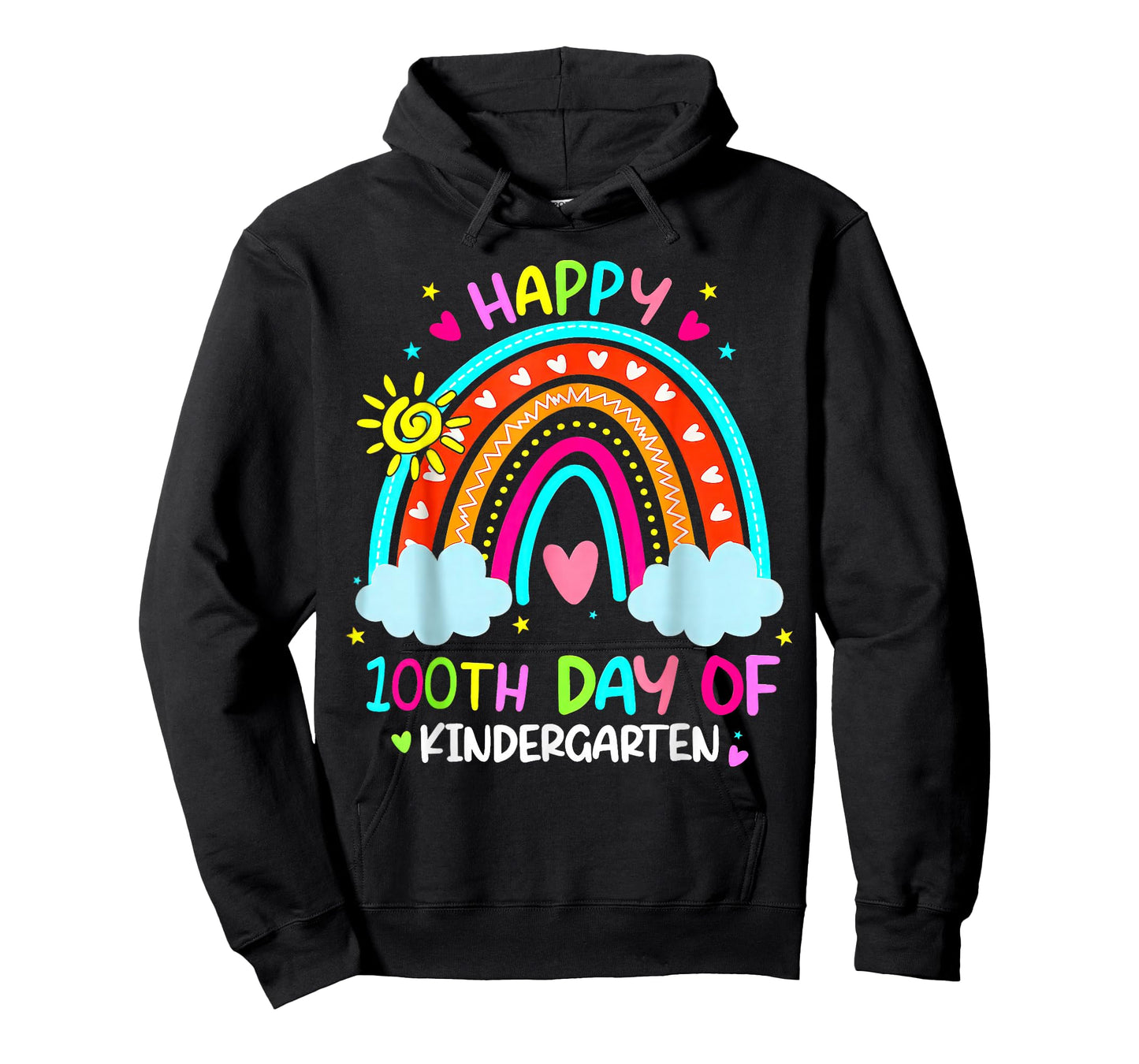 100th Day of Kindergarten School Rainbow 100 Days Smarter T-Shirt