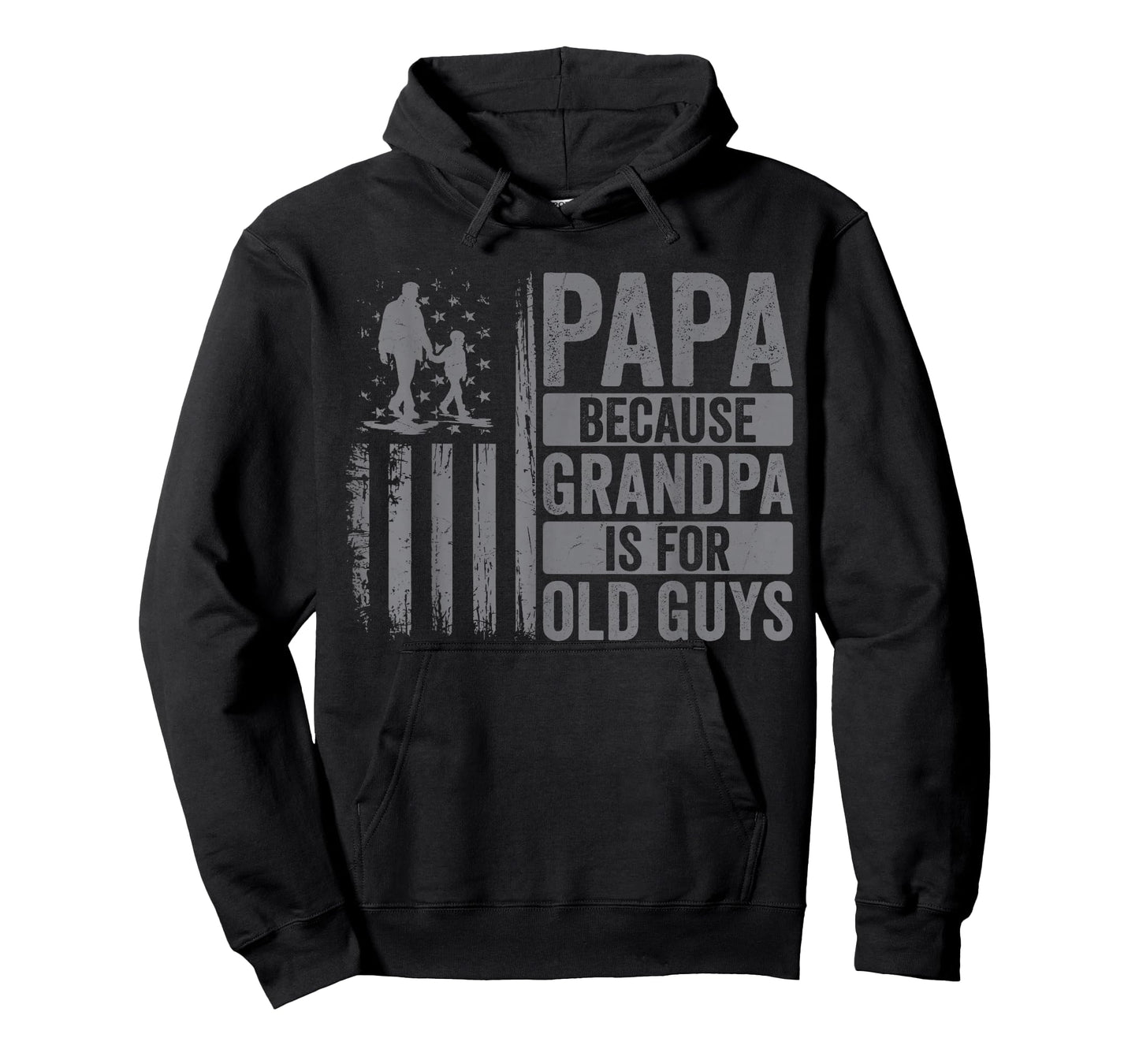 Papa Art for Grandpa Men from Grandkids Granddaughter USA T-Shirt