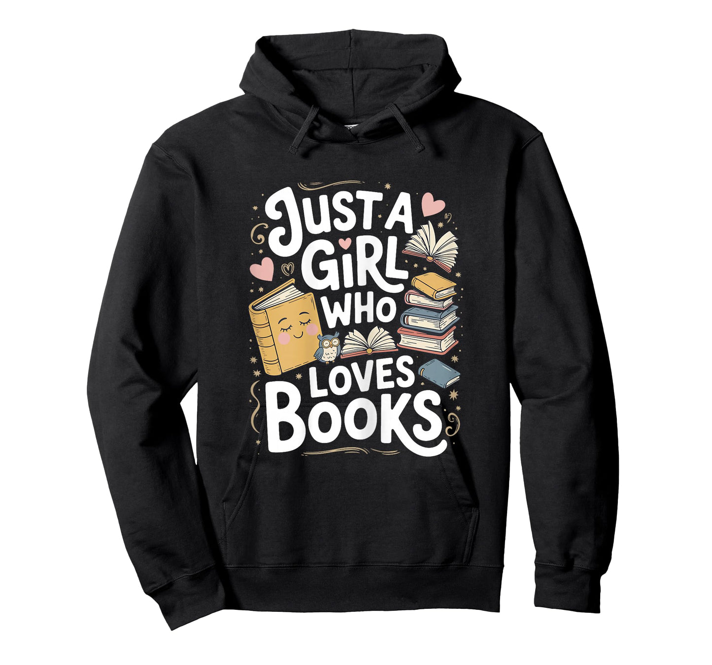 Just a Girl Who Loves Books Bookish Readers Book Lover Girls T-Shirt