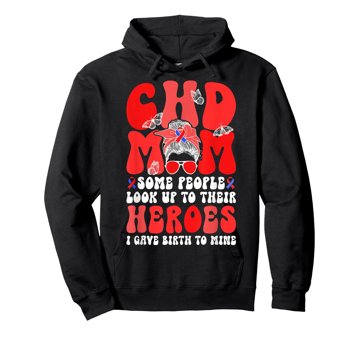 CHD Mom CHD Awareness Groovy Congenital Heart Disease Mom T-Shirt