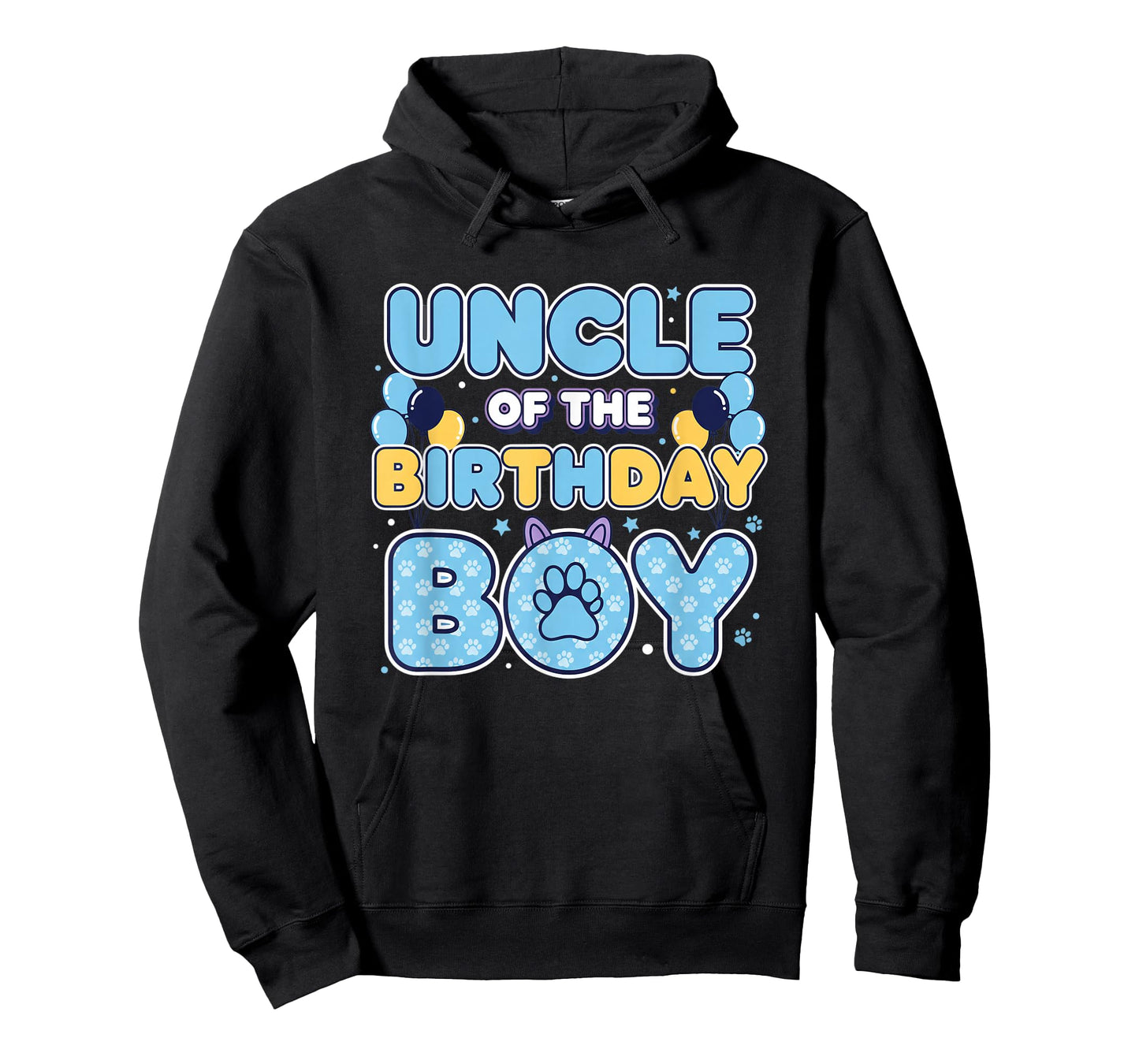 Uncle of The Birthday Boy Family Matching Birthday Party Paw T-Shirt