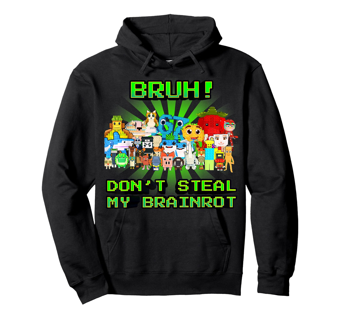 Don't Steal My Brainrots Bruh Funny Meme for Boys Kids Teens T-Shirt