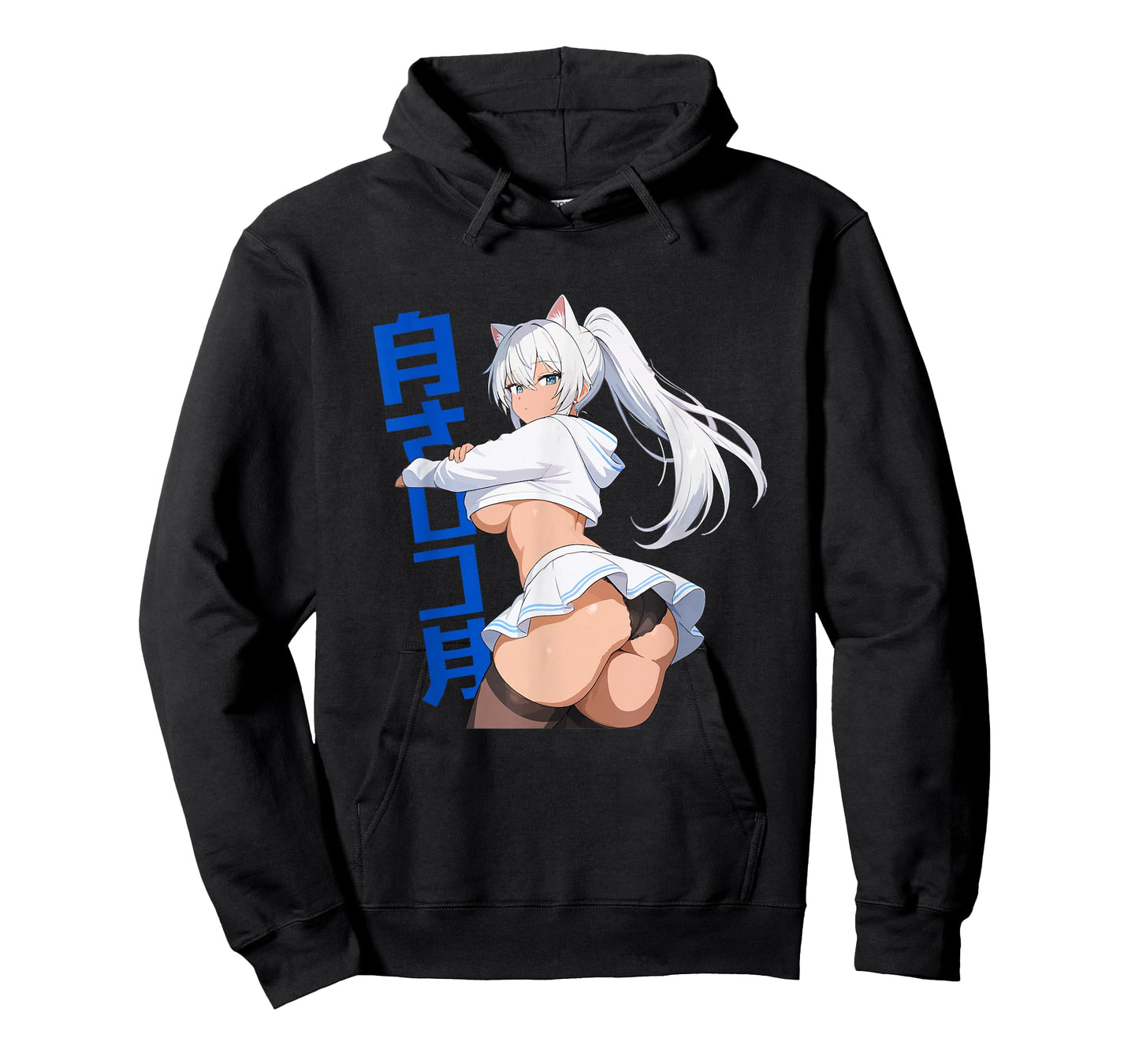 Sexy Waifu Anime Girl Cat Kitten Ears Lingerie Japanese Art T-Shirt