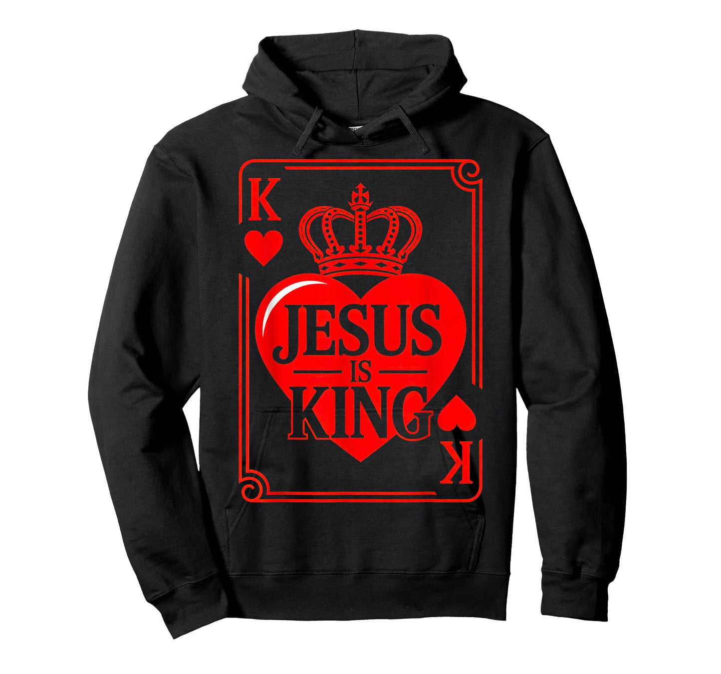 Jesus is King Christian Valentine K Heart Card God Faith T-Shirt