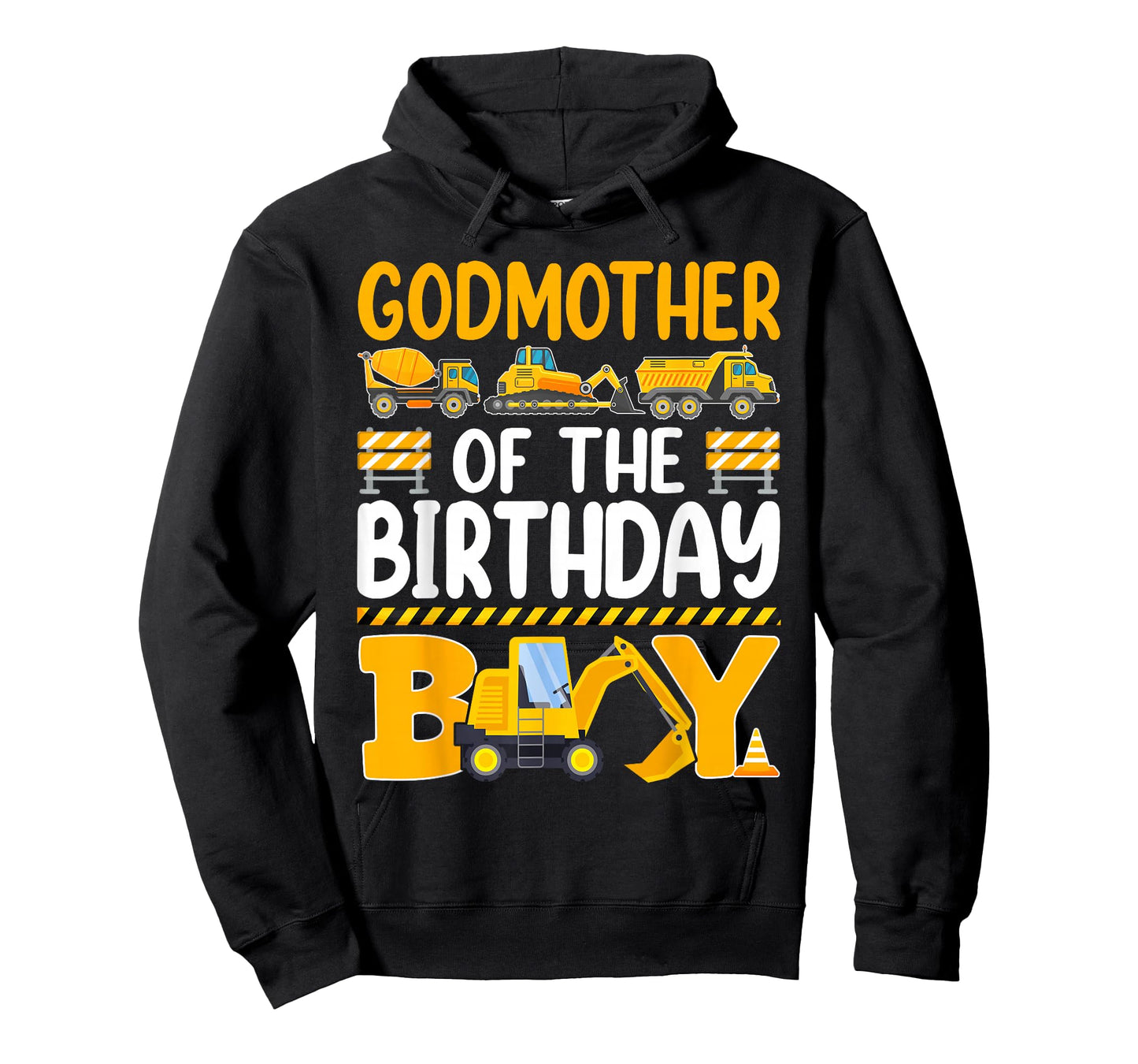 Godmother of The Birthday Boy Construction Birthday Party T-Shirt