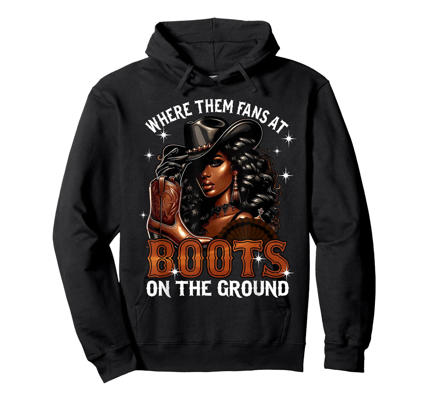 Boots On The Ground Cowgirl Black Woman Africa Black History T-Shirt