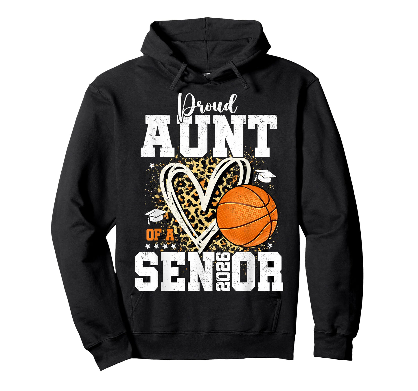 Proud Aunt of A 2026 Senior Graduate Basketball Leopard T-Shirt