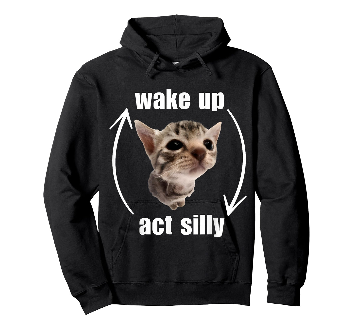 Wake Up Act Silly Cat T-Shirt