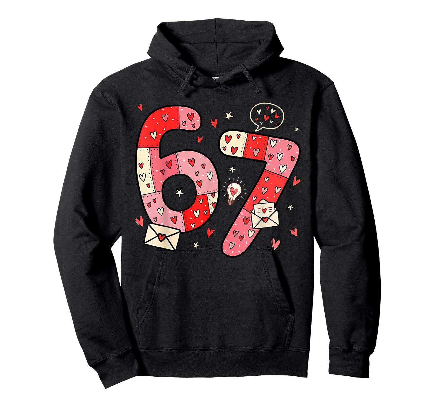 Six Seven 67 Meme Cool Valentine’s for Teens Boys Girls Kids T-Shirt