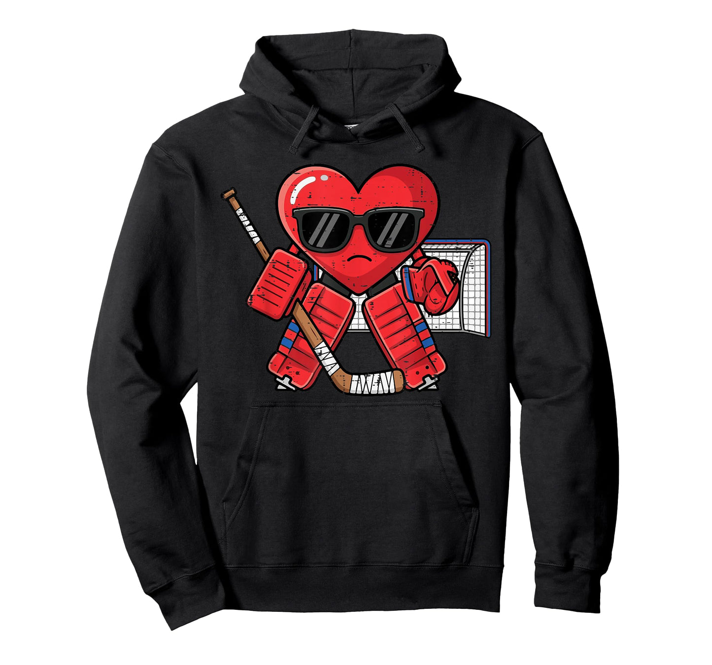 Valentines Day Heart Ice Hockey Goalie Men Boys Kids T-Shirt