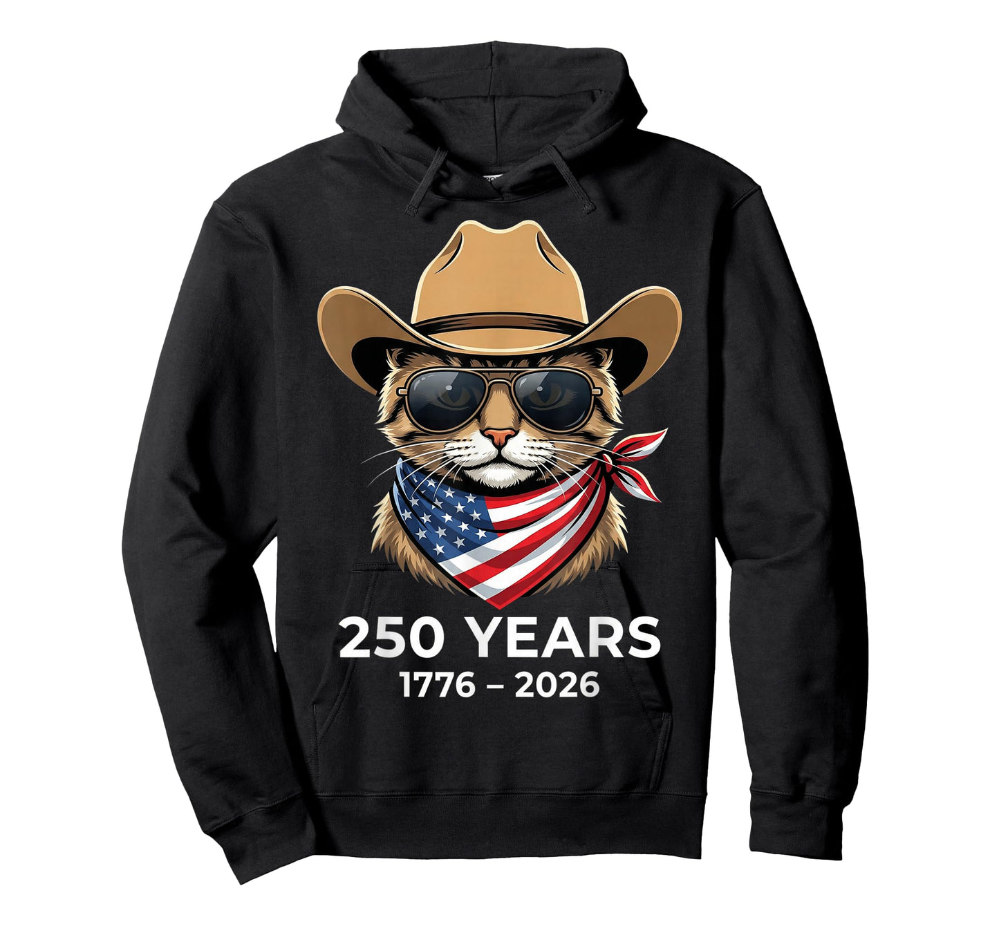 America Flag 250 Anniversary USA Shirt Cat 4th of July T-Shirt