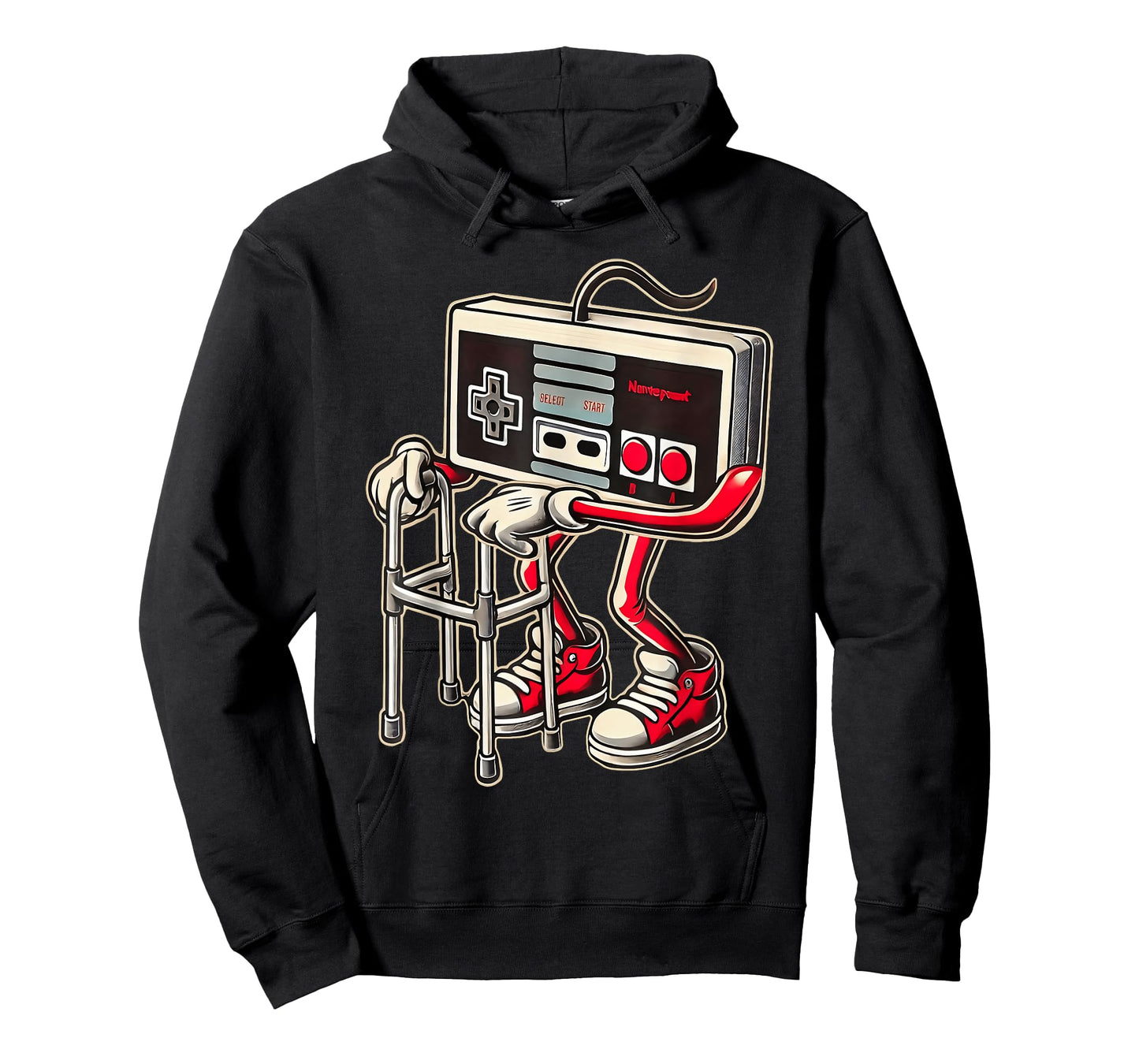 Retro Video Game Controller with Walker Funny Gamer Gaming T-Shirt