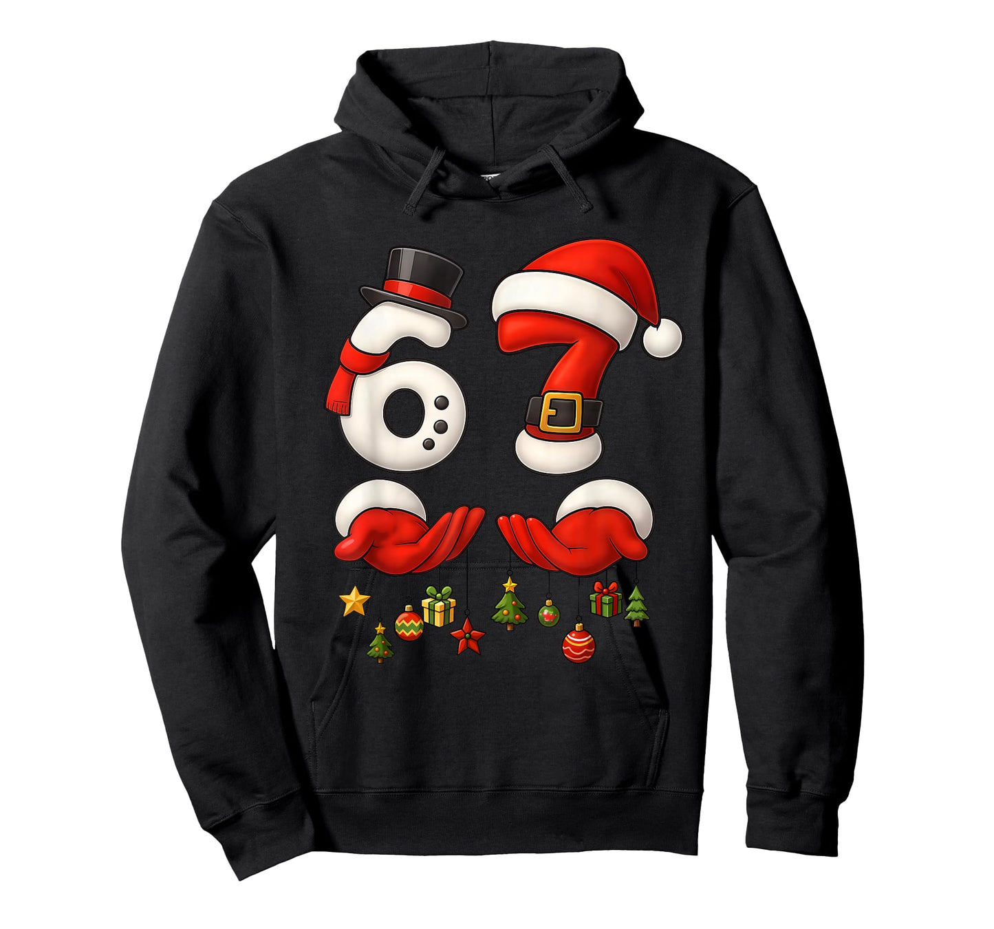 67 Christmas Meme Funny 6 7 Hands Gen Alpha Slang Six Seven T-Shirt