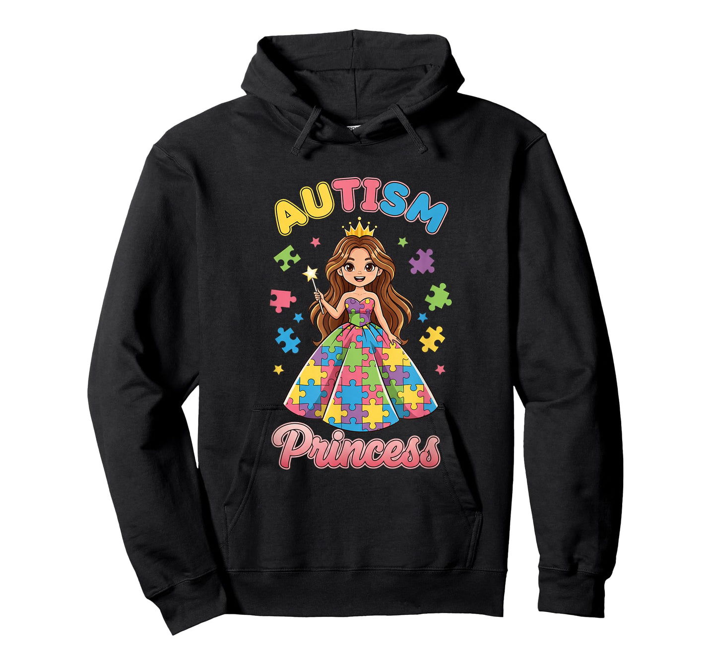 Daughter Autism Princess, Proud Autistic Girl Autism Awaren T-Shirt