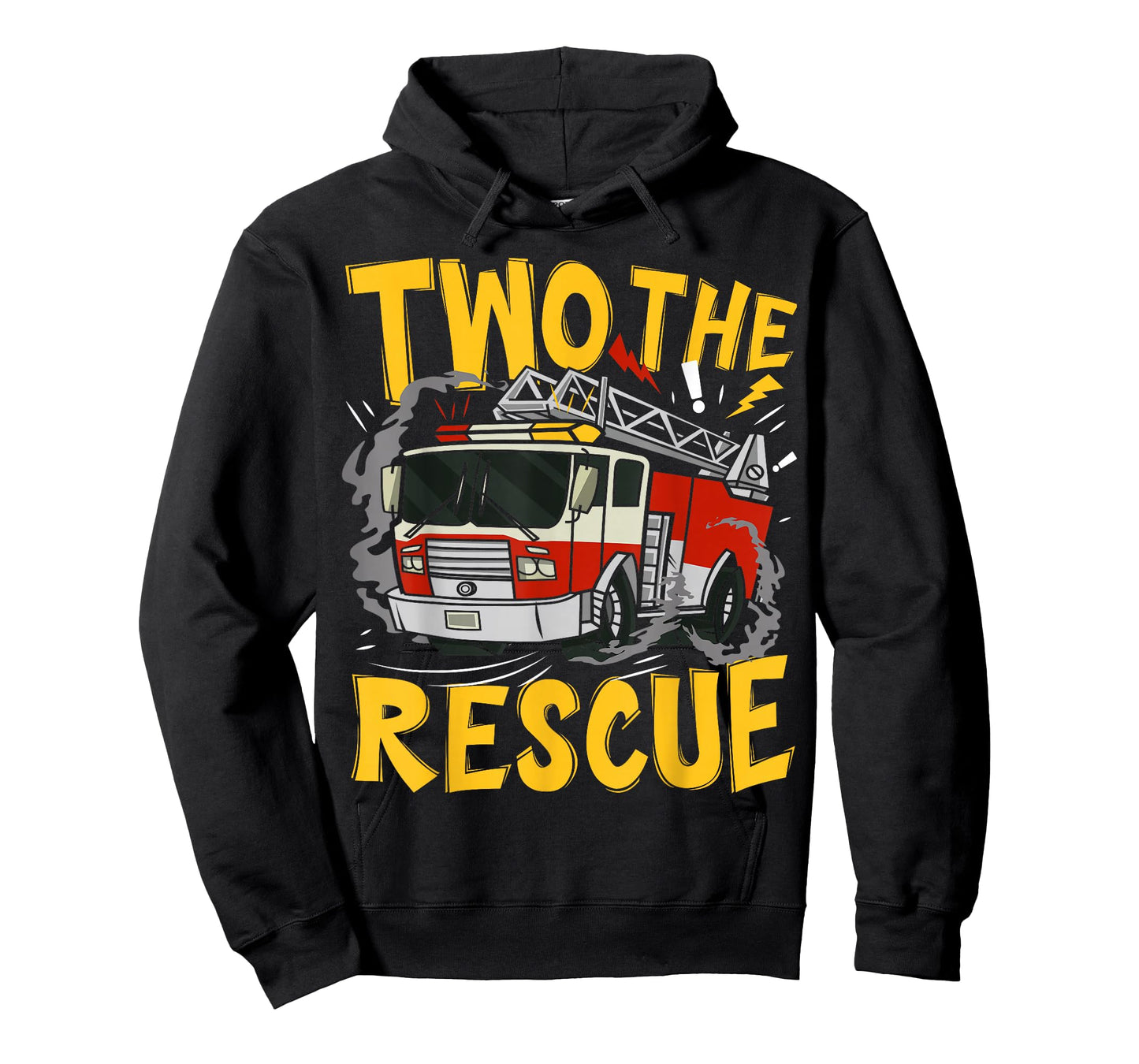 Two The Rescue Firetruck 2 Yr Old boy 2nd Birthday Party T-Shirt