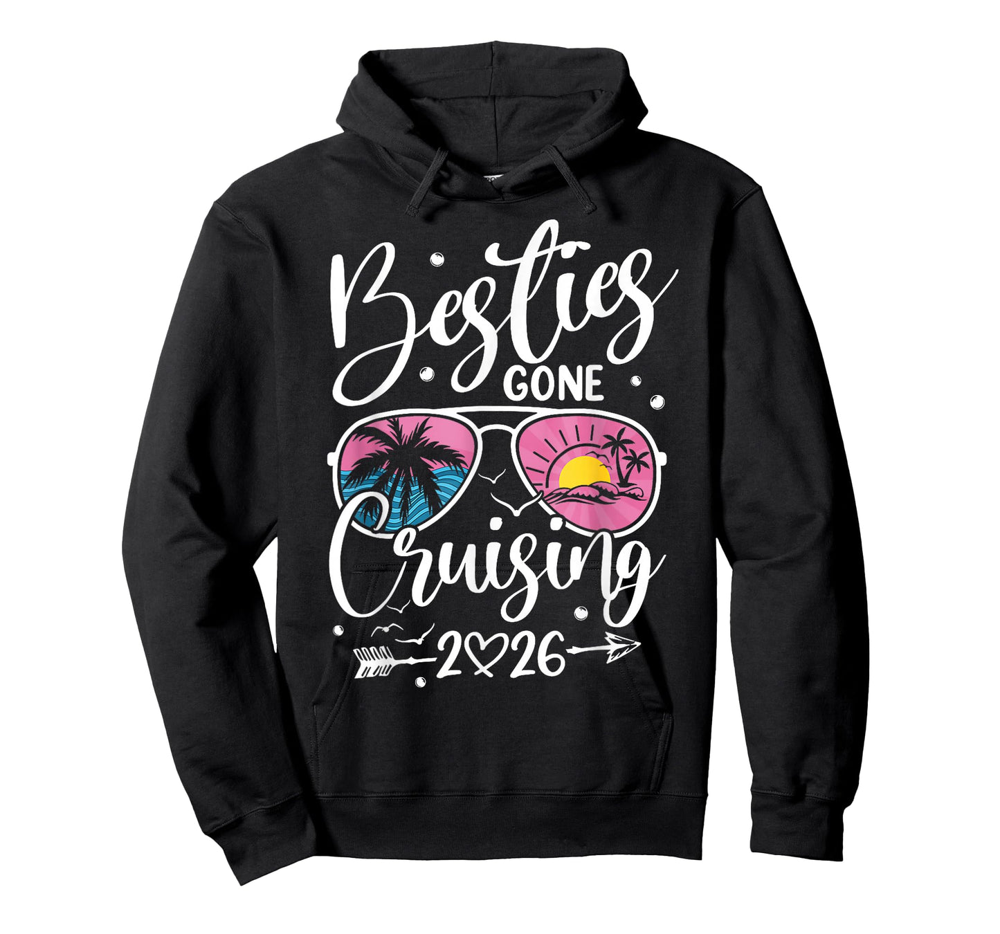 Besties Gone Cruising 2026 Girls Matching Women Cruise T-Shirt