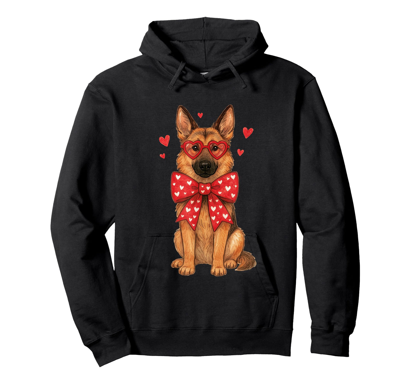 Cute Valentine Dog for Love Couples German Shepherd T-Shirt