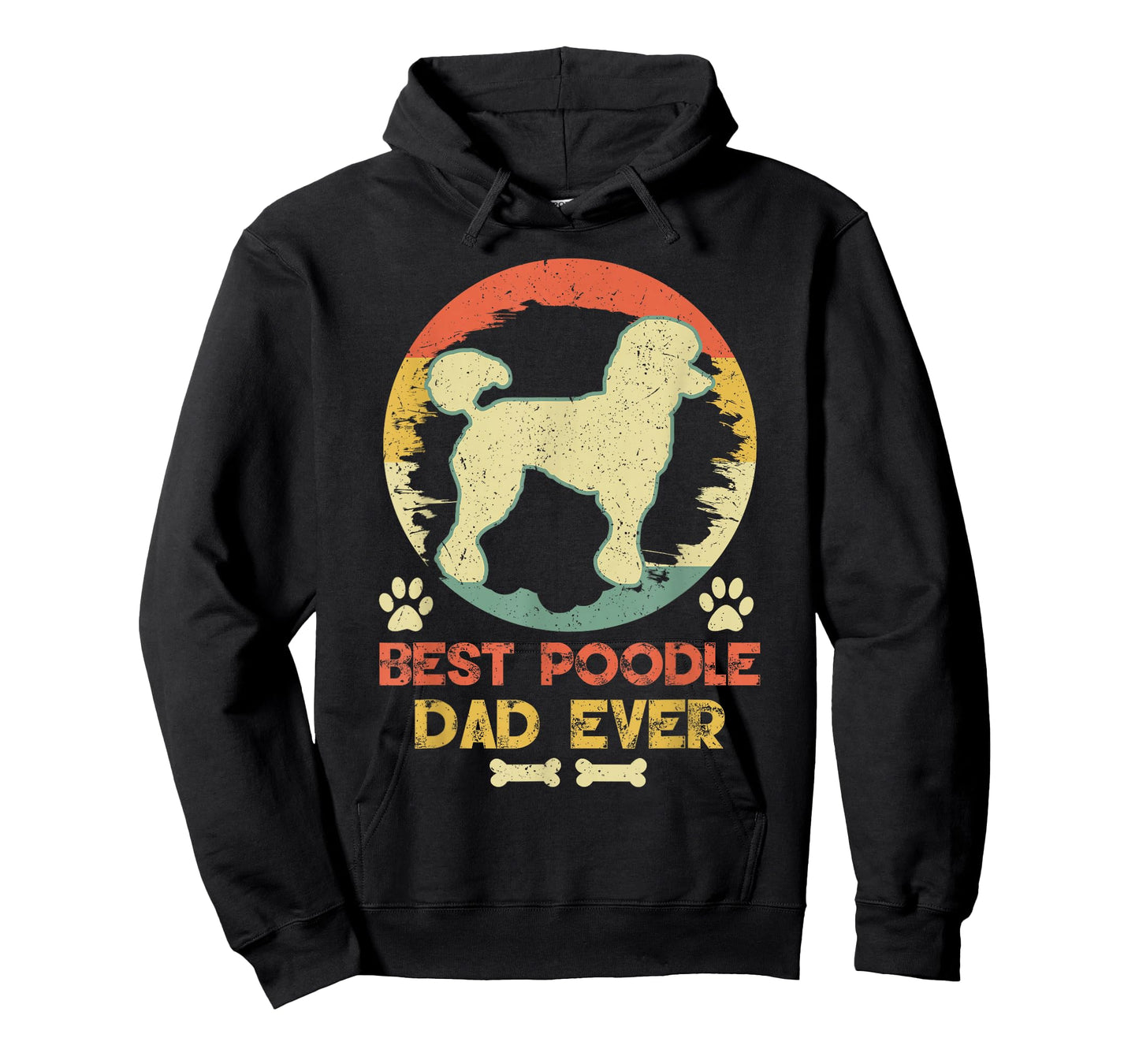 Best Poodle Dad Ever Vintage Poodle Lover T-Shirt