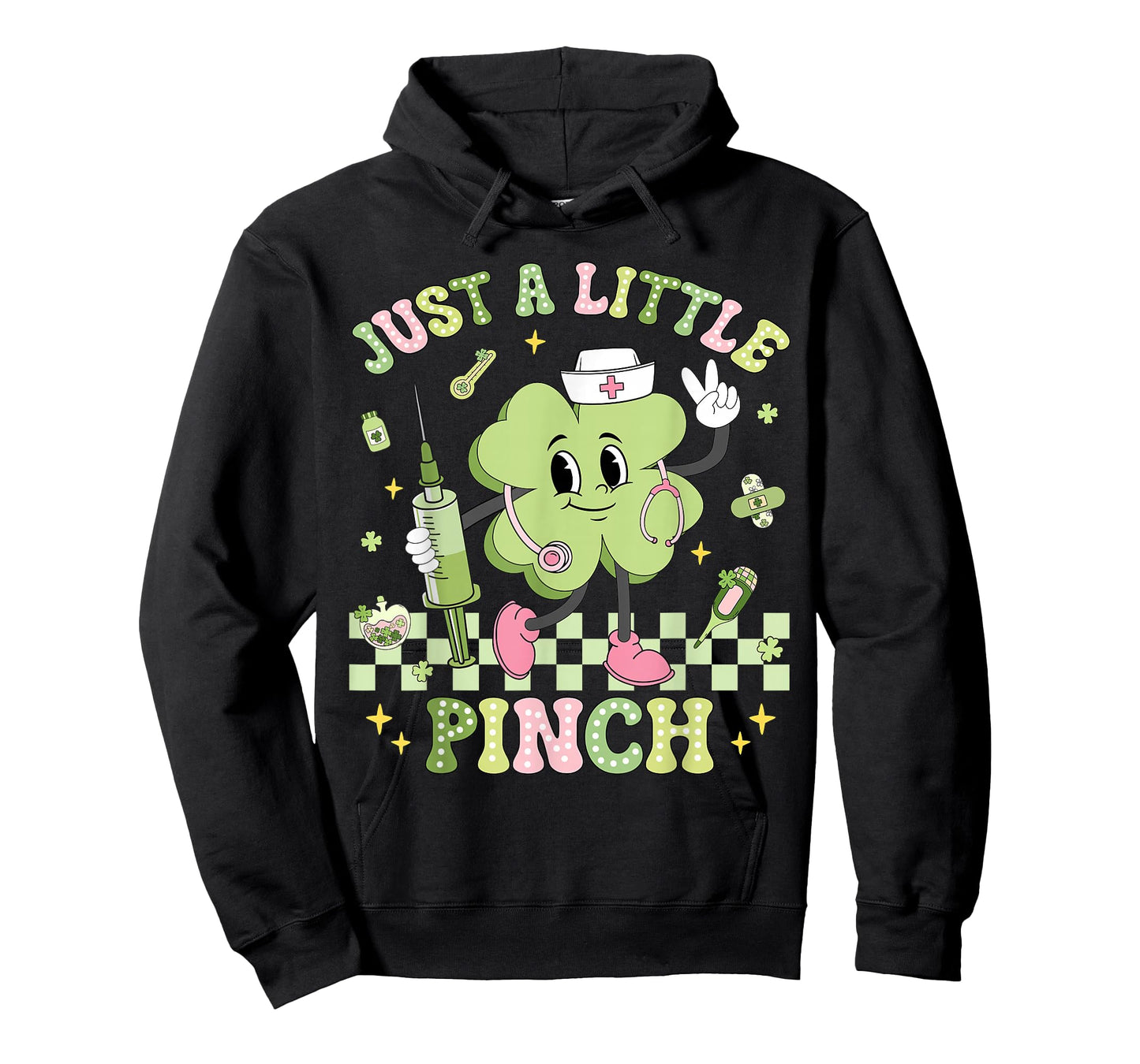 Just A Little Pinch Nurse St Patrick's Day Shamrock Irish T-Shirt
