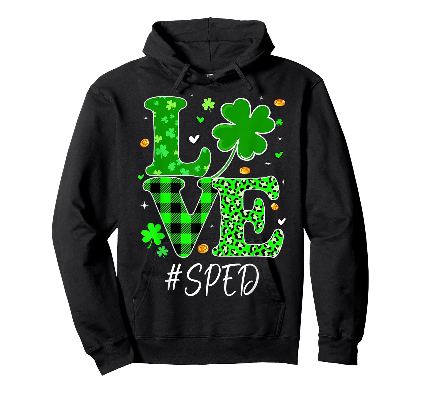 Love SPED St Patricks Day Special Education T-Shirt