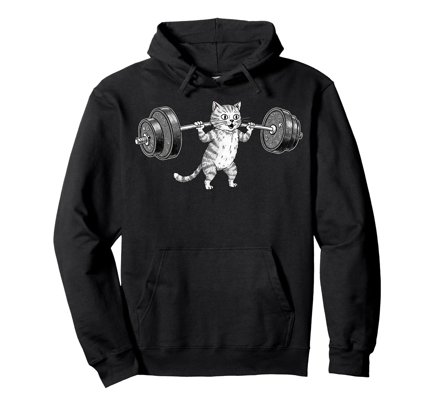 Gym Cat Lifting Weights Deadlift Weightlifting Cat Lovers T-Shirt