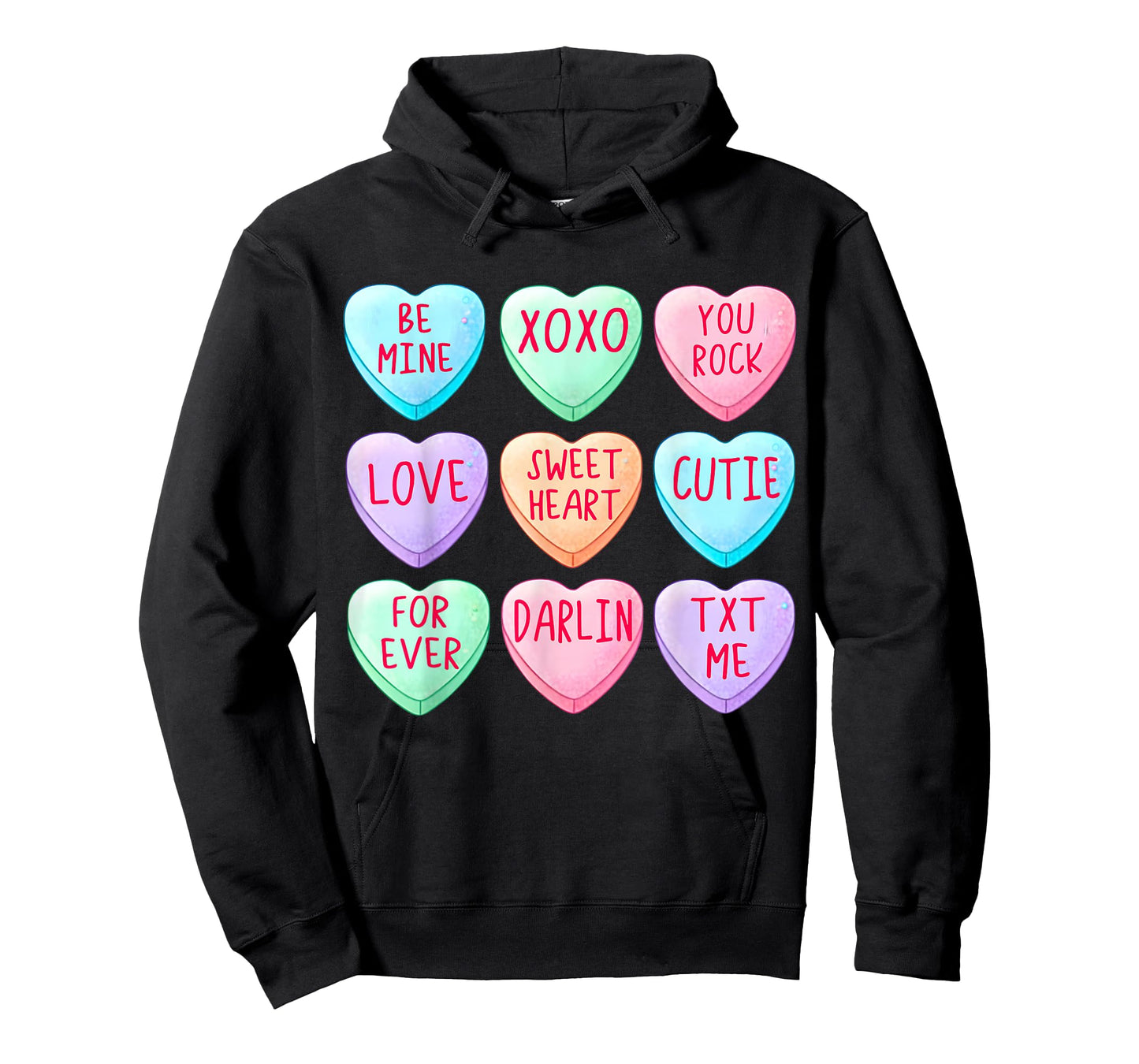 Candy Sweet Hearts Love Valentines Day Shirt Women Girls T-Shirt