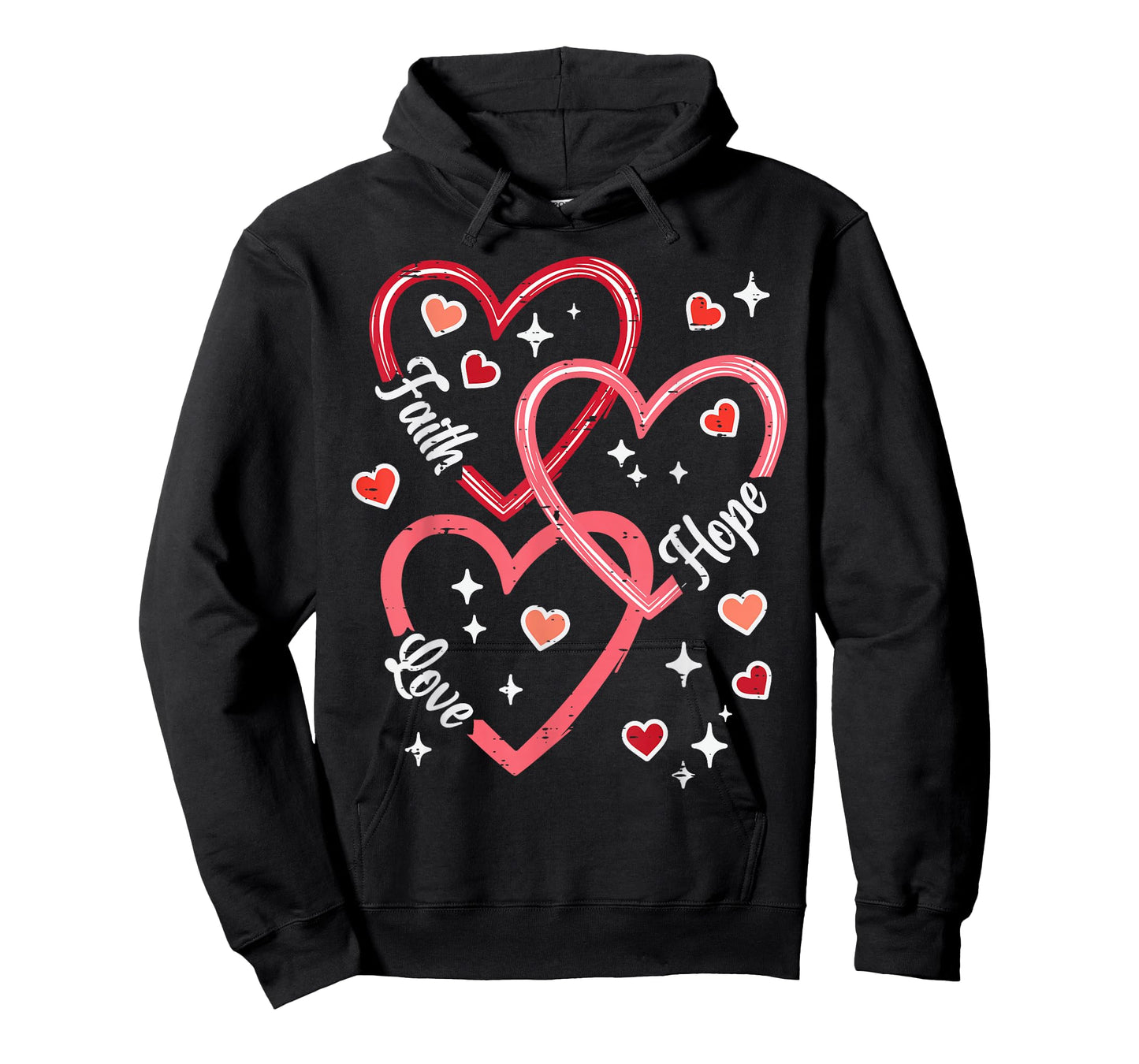 Valentines Day Faith Love Religious Christian Women Men Kids T-Shirt