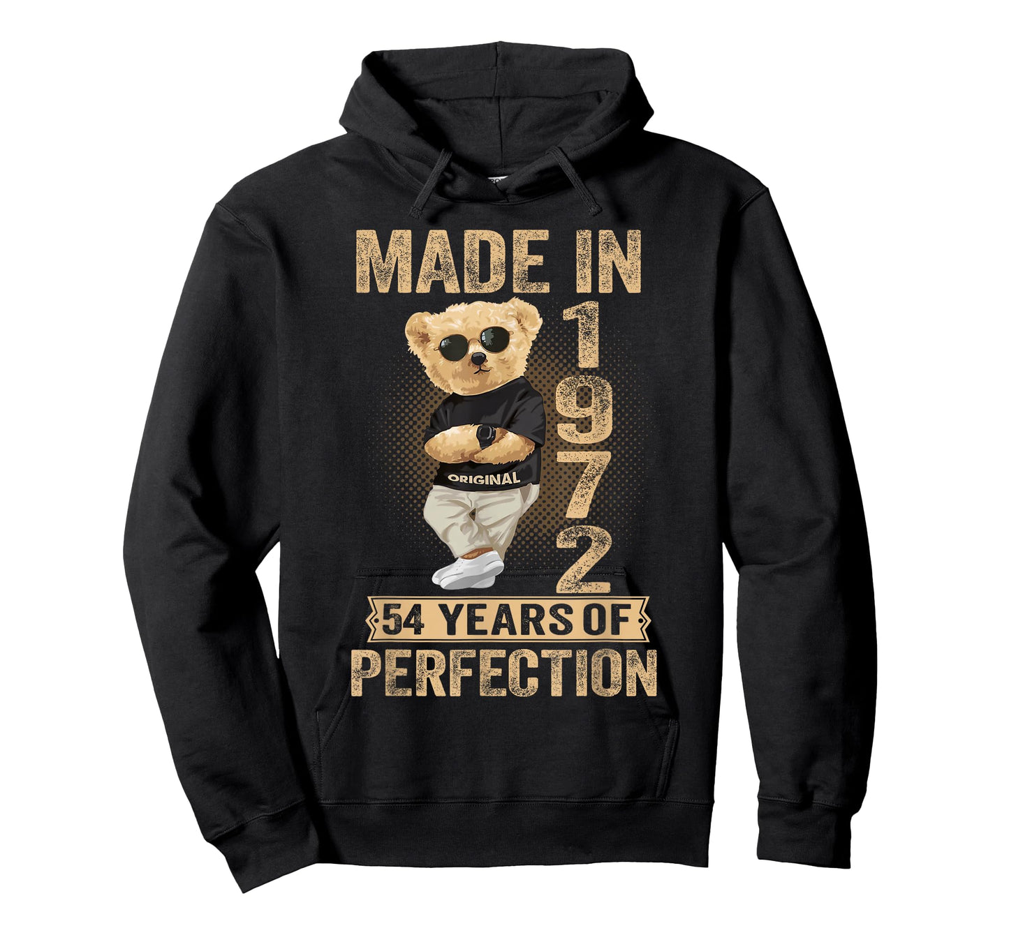 54 Year Old Made in 1972 Teddy Bear 54th Birthday Men Women T-Shirt