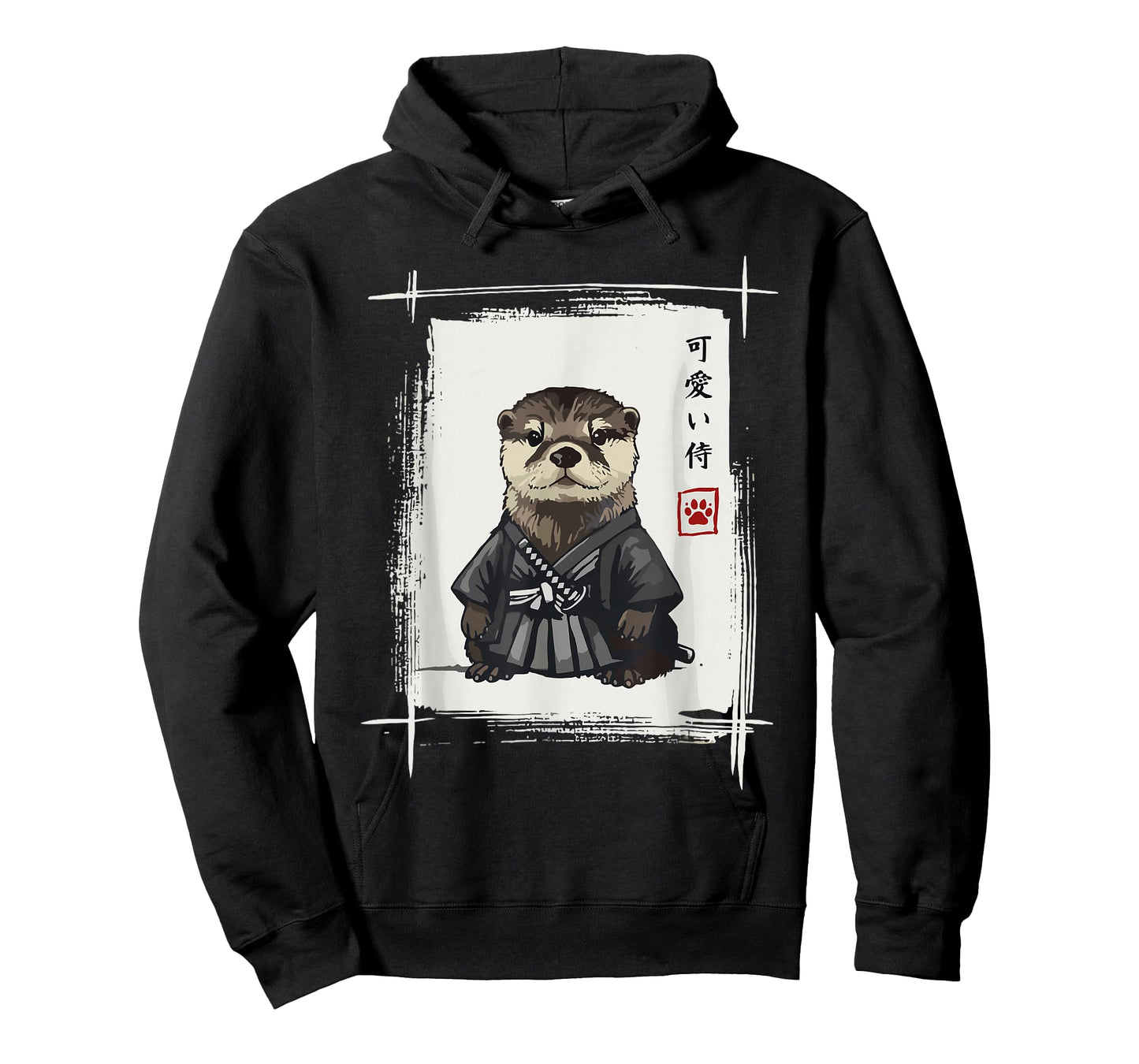 Samurai Otter Shirts for Women Men Vintage Graphic Japanese T-Shirt